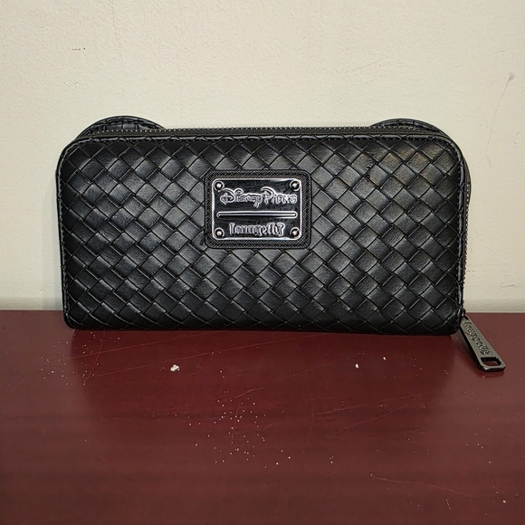 Loungefly Black Woven Backpack and Wallet Set